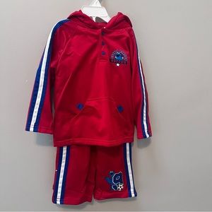 Sesame Street cookie monster hooded jacket and jogging pants size 3T
